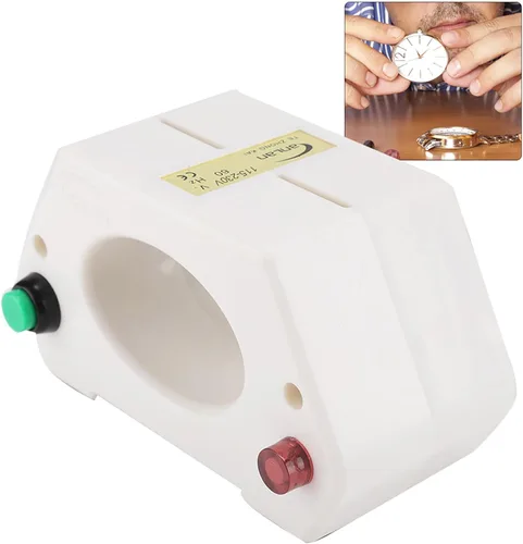 Vista 7 de Desmagnetizador, reloj de pulsera mecánico profesional desmagnetizador herramienta de reparación de reloj (estándar de EE. UU. 115 230 V)
