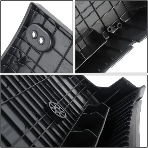Vista 4 de Soporte de montaje de placa frontal de estilo fábrica compatible con Forte Koup 2.0L EX 14-15, negro mate