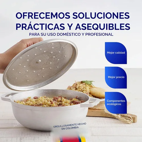 Vista 7 de Universal (Extra Pequeño) Caldero 4 Tazas – 1.3 Cuartos / 1.2 L, Olla de Aluminio Inoxidable, Distribución Uniforme del Calor y Olla de Horno