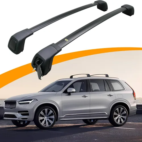 Vista 13 de Barras Transversales de Techo Actualizadas Compatibles con Volvo XC40 2018-2025, Barras Cruzadas Cerrables para Equipaje, Accesorios para Carga
