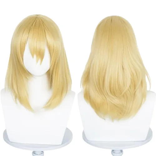 Vista 8 de Nami Lovely Rosa corto ondulado Harajuku Anime Cosplay Pelucas de pelo completo COS Props