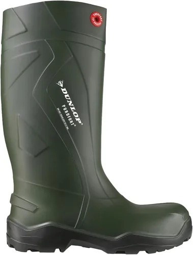 Vista 5 de DUNLOP Purofort Men's Waterproof Safety Work Boots Dark Green Black