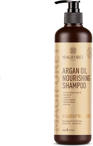 Vista 6 de MagiForet - Acondicionador para cabello y champú, acondicionador de aceite de argán, acondicionador natural para cabello seco y dañado