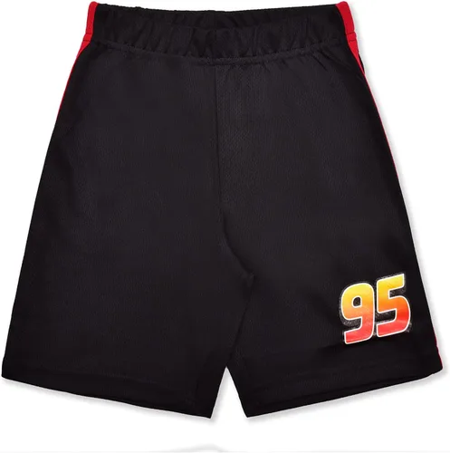 Vista 3 de Disney Cars, Mickey Mouse, Monsters Inc. - Conjunto de camiseta de manga corta y pantalones cortos para niños pequeños, pequeños y grandes