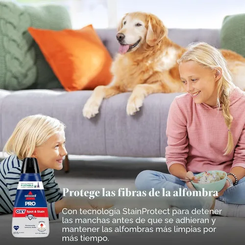 Vista 6 de Bissell Professional Spot and Stain + Oxy Fórmula limpiadora de manchas, portátil, para máquina, 32 onzas líquidas, unidad