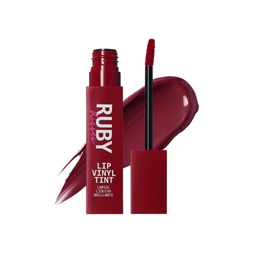 Vista 11 de Ruby Kisses Tinte de vinilo labial – Lápiz labial líquido de alto pigmento, a prueba de transferencia, a prueba de manchas, brillo satinado suave