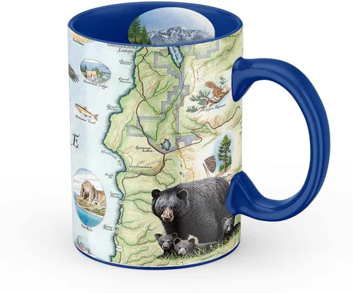Vista 49 de Taza de cerámica con mapa de 1000 islas de Xplorer Maps (16oz) – Taza de café libre de BPA para bebidas frías y calientes – Perfecta para oficina