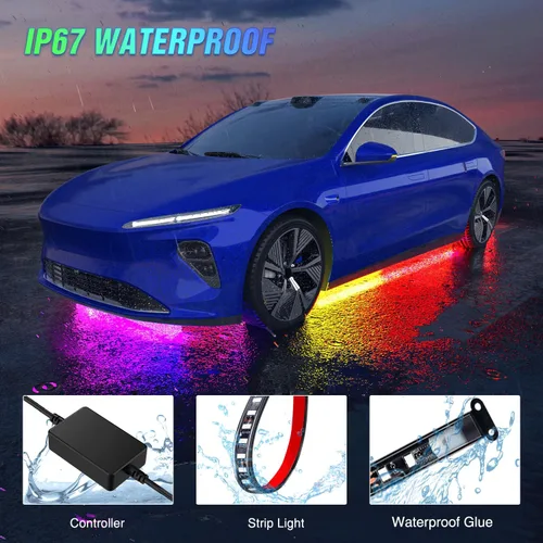 Vista 60 de Nilight - Tira de luz LED para plataforma trasera de 30 pulgadas de UTV, 204 LED, luces de freno ámbar, luces intermitentes rojas, compatible