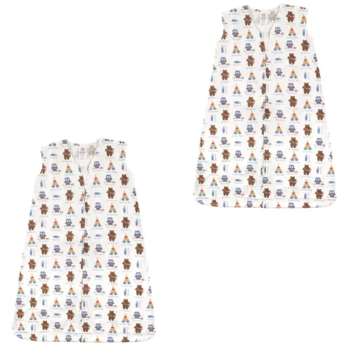 Vista 24 de Luvable Friends - Saco de dormir para bebé sin mangas, diseño unisex, Saco de dormir de algodón sin mangas, saco de dormir, manta, 0-6 meses