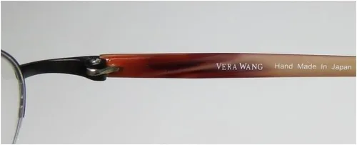Vista 7 de Vera Wang V138 mujeresseñoras diseñador medio borde demo lente casual hecho en Japón gafasgafas