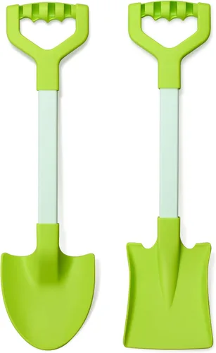 Vista 11 de Palas de playa de arena largas de 20 pulgadas para niños, palas de plástico resistente de verano, cucharas para arena, palas, juguete para caja