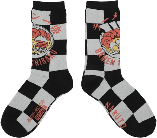 Vista 6 de Bioworld Naruto Ichiraku Ramen - Calcetines casuales para mujer (5 pares), Multi colorido