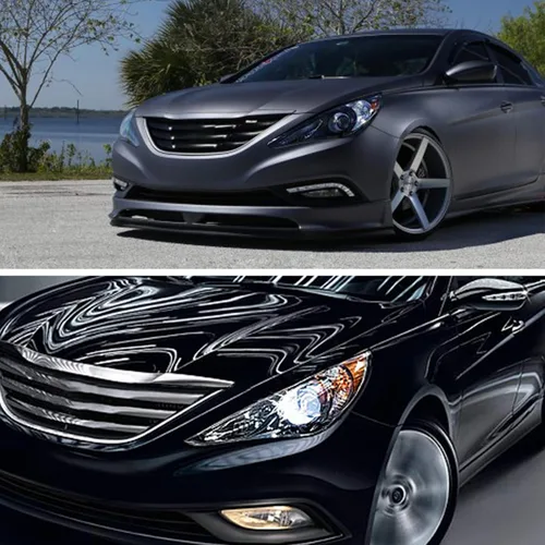 Vista 6 de Conjunto de faros delanteros LSAILON para Hyundai Sonata 2011-2014 Carcasa negra+92101-3Q000+luz alta: H1