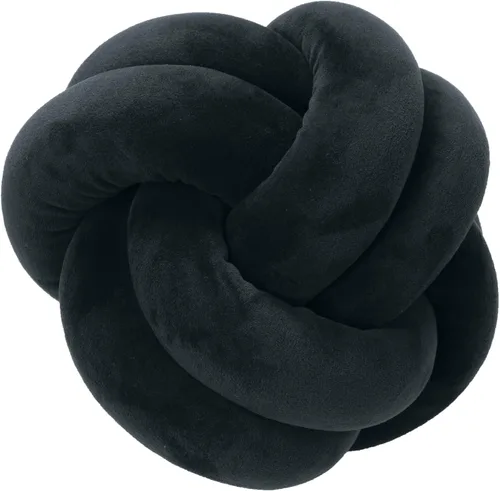 Vista 6 de Almohada corta de felpa con nudo, cojín de cintura para decoración del hogar, cojín de felpa para sofá, automóvil o decoración de oficina