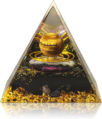 Vista 17 de Cristales y piedras curativas, juego de 21 piezas de cristales curativos, juego de 7 piedras de cristal de chakras, pirámide de selenita cruda