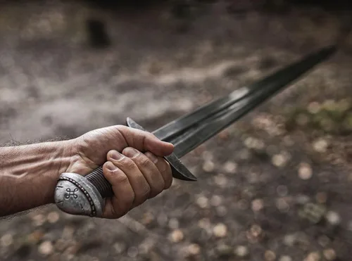Vista 20 de Norse Tradesman Espada vikinga de acero para primavera