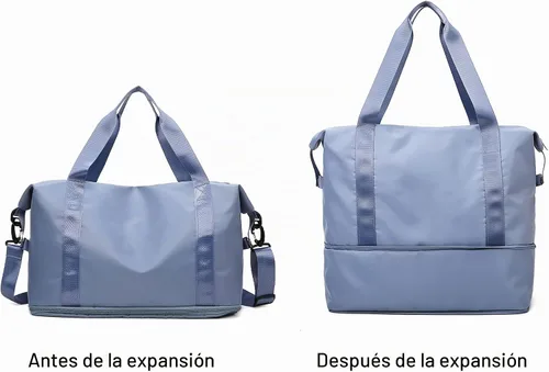 Vista 2 de Bolsa de viaje expandible para mujer, color azul
