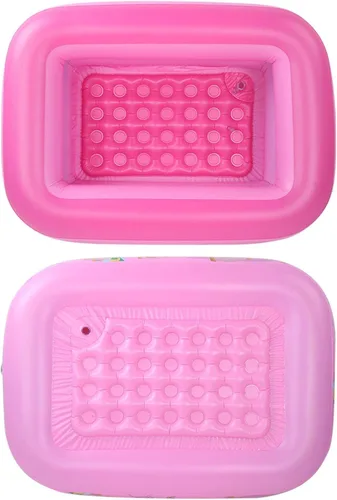 Vista 7 de Piscina familiar inflable con bomba de 47.2 x 35.4 x 14.2 in, piscinas para niños y adultos o toda la familia, más que otras piscinas inflables