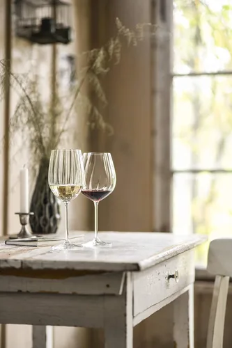 Vista 5 de Zwiesel Glas Tritan Prizma Collection Riesling Copa de vino blanco, 10 onzas, juego de 6