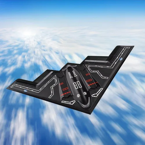 Vista 4 de Hengda Kite Cometa de avión de combate, para niños y adultos, fácil