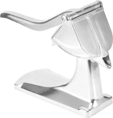 Vista 8 de Mini exprimidor manual multifunción para limón, naranja, lima, tomate, pera, exprimidor de prensa de aleación de aluminio con base antideslizante