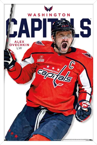 Vista 13 de Trends International NHL Washington Capitals - Póster de pared de la serie 23 de Alexander Ovechkin, 22.4 pulgadas de largo x 14.7 W, versión