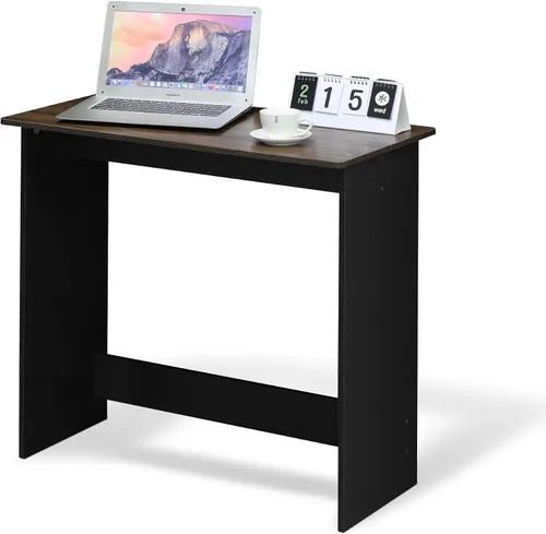 Vista 27 de Furinno Simplistic - Escritorio rústico para computadora de 31 pulgadas, escritorio de oficina pequeño, escritorio rectangular de oficina en casa