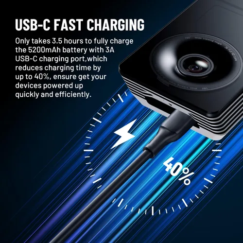 Vista 8 de HAVION Cámara de timbre de video inalámbrica D1 - por NIU Inno., incluye timbre, cámaras duales, 5MP 3K QHD, pantalla de 2 pulgadas, eMMC de 32 GB