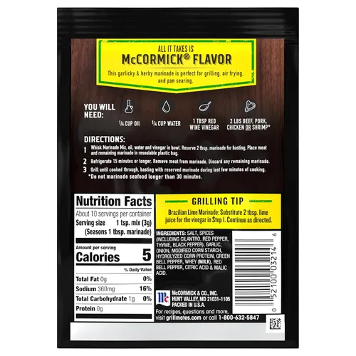 Vista 19 de McCormick Grill Mates Mezcla de adobo brasileño para carne, 1.06 oz