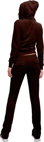 Vista 3 de NE People - Conjunto para mujer, casual, de terciopelo con cremallera, talla S-3XL