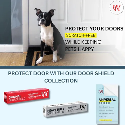 Vista 7 de Clawguard, protección contra arañazos para puerta, marco y pared