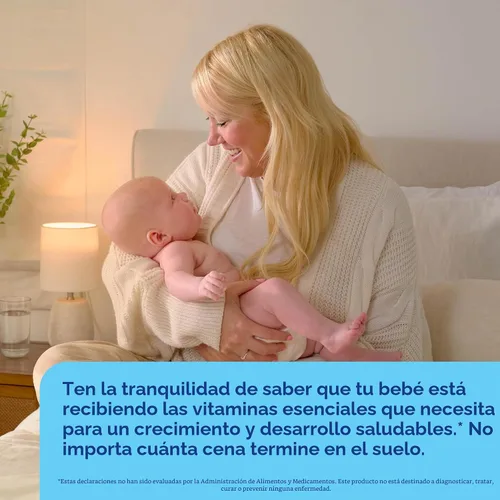Vista 4 de Mommy's Bliss Multivitamínico + hierro para bebés, vitaminas esenciales diarias para el apoyo inmunológico, crecimiento saludable y desarrollo óseo