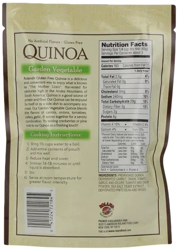 Vista 2 de Roland Quinoa, vegetal de jardín, 5.46 onzas (paquete de 6)