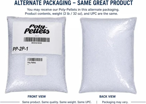 Vista 3 de Fairfield Poly-Fil Poly-Pellets, Bolitas de Relleno con Peso de Poliéster Premium, Relleno para Animales de Peluche, Juguetes, Bolsas de Frijoles