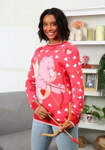 Vista 5 de Adult Love A Lot Bear Valentine's Sweater