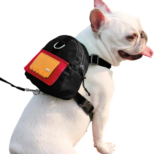 Vista 2 de Mochila para Perros para Perros Pequeños para Usar, Lindo Arnés para Mascotas Cachorros Mochilas con Correa Ajustable Bolsa Autotransportadora