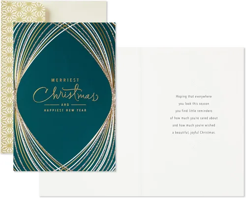 Vista 4 de Hallmark - Tarjetas de Navidad en caja, Navidad más alegre (16 tarjetas y sobres)