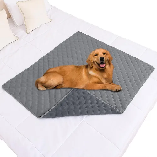 Vista 154 de Smiry Funda Impermeable para Cama de Perro Manta para Mascotas, Manta Suave y Lavable para Perros para Muebles Cama Sofá Sofá Reversible, a Cuadros