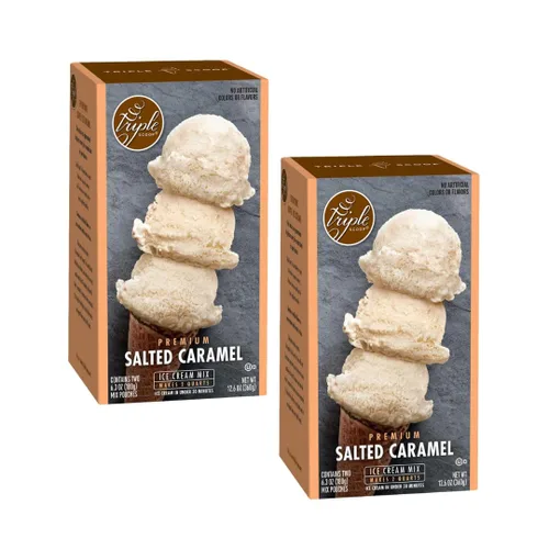 Vista 9 de Triple Scoop - Pastel de cumpleaños prémium (2) mezcla de helado para hacer helados. Simple, fácil, delicioso. De mezcla gourmet a máquina en 5