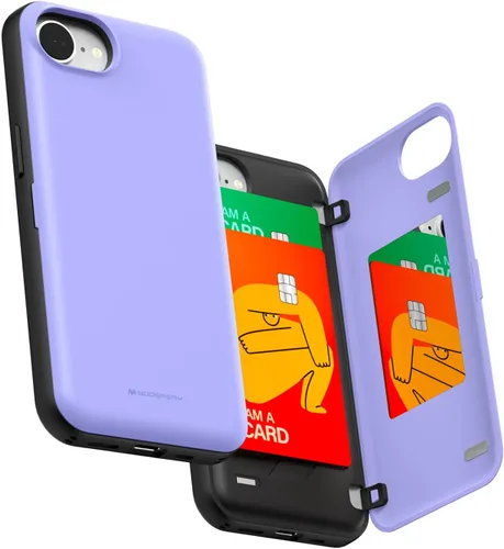 Vista 69 de GOOSPERY Parachoques magnético para puerta compatible con iPhone 15, funda con tarjetero, cartera con cierre magnético automático, protector de Azul