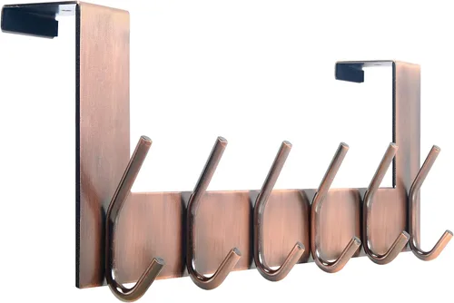 Vista 10 de WEBI Ganchos para Puerta Colgadores de Puerta: Toallero Sobre la Puerta con 6 Ganchos para Colgar, Colgador de Toallas Perchero de Puerta Colgador