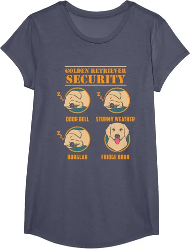 Vista 19 de Camisa Golden Retriever de seguridad Golden Retriever para perro divertido, Negro, S