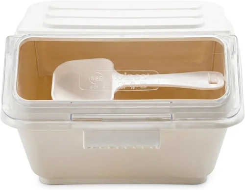 Vista 2 de Winco IB-2S - Contenedores de ingredientes para estantes, 2 galones (capacidad de 40 tazas), color blanco