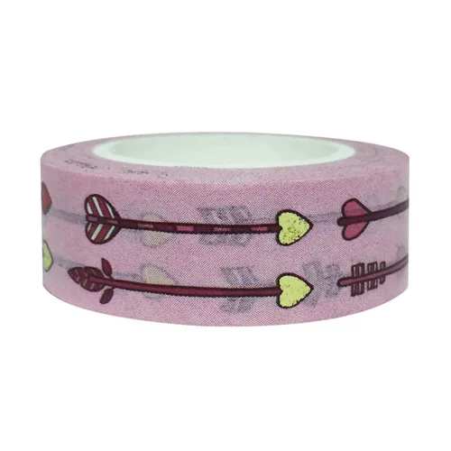 Vista 72 de Wrapables Cinta adhesiva Washi de patrones coloridos, bocetos de corazón