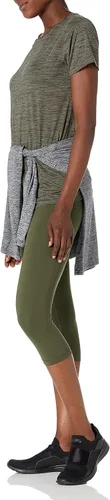 Vista 43 de Amazon Essentials Camiseta de manga corta con cuello redondo para mujer, de secado rápido, para entrenamiento, gimnasio, paquete múltiple