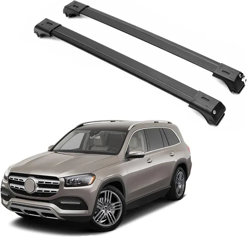 Vista 16 de ERKUL Barras transversales de techo para Mercedes Benz GLE (V167) 2019-2026 Barras transversales de aluminio con bloqueo antirrobo para techo Negro
