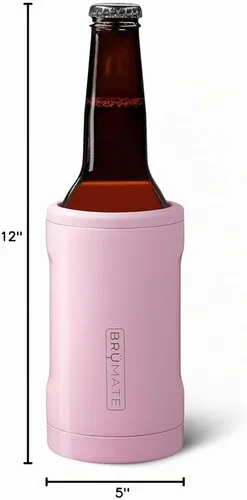Vista 5 de BrüMate Hopsulator Bott'l Enfriador de Botellas Aislado para Botellas de Vidrio Estándar de 12oz Portavasos de Acero Inoxidable Aislado para Rubor