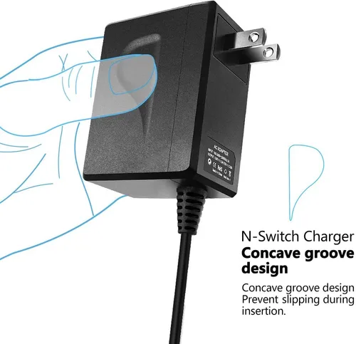 Vista 4 de Prodico Cargador para Nintendo Switch, cargador de viaje rápido compatible con Nintendo SwitchSwitch LiteSwitch OLEDSwitch Dock