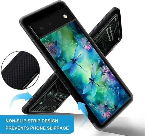 Vista 115 de Compatible con Google Pixel 4A 5G Mobile Case Creative Acrylic Panel trasero Silicona Protección Grip especialmente diseñado para Google Pixel 4A 5G