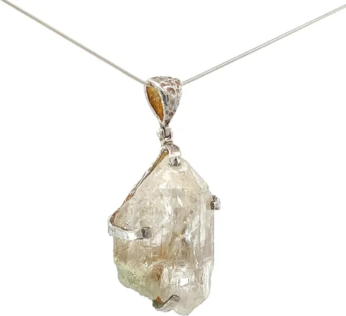 Vista 5 de Stones Desire - Collar con colgante de cristal de cuarzo del Himalaya